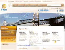 Tablet Screenshot of celesc.com.br